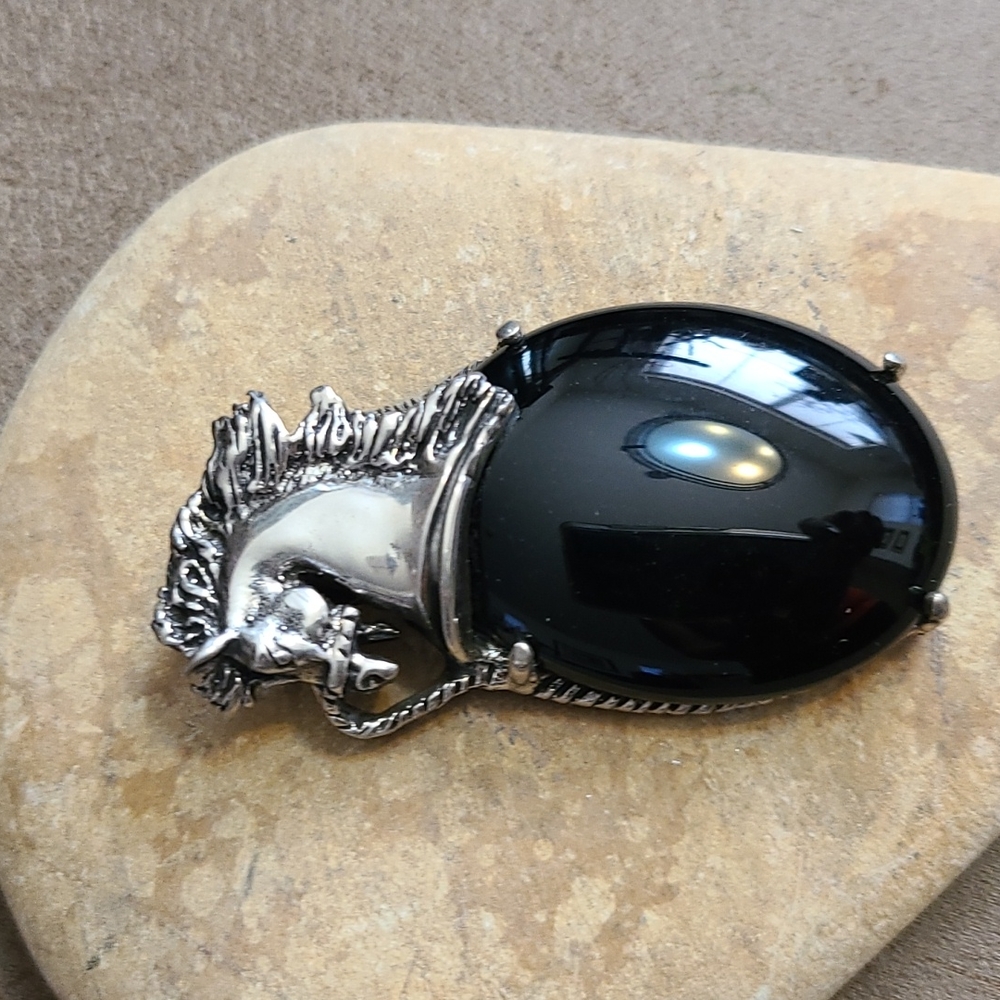 Pendant Sterling silver onyx